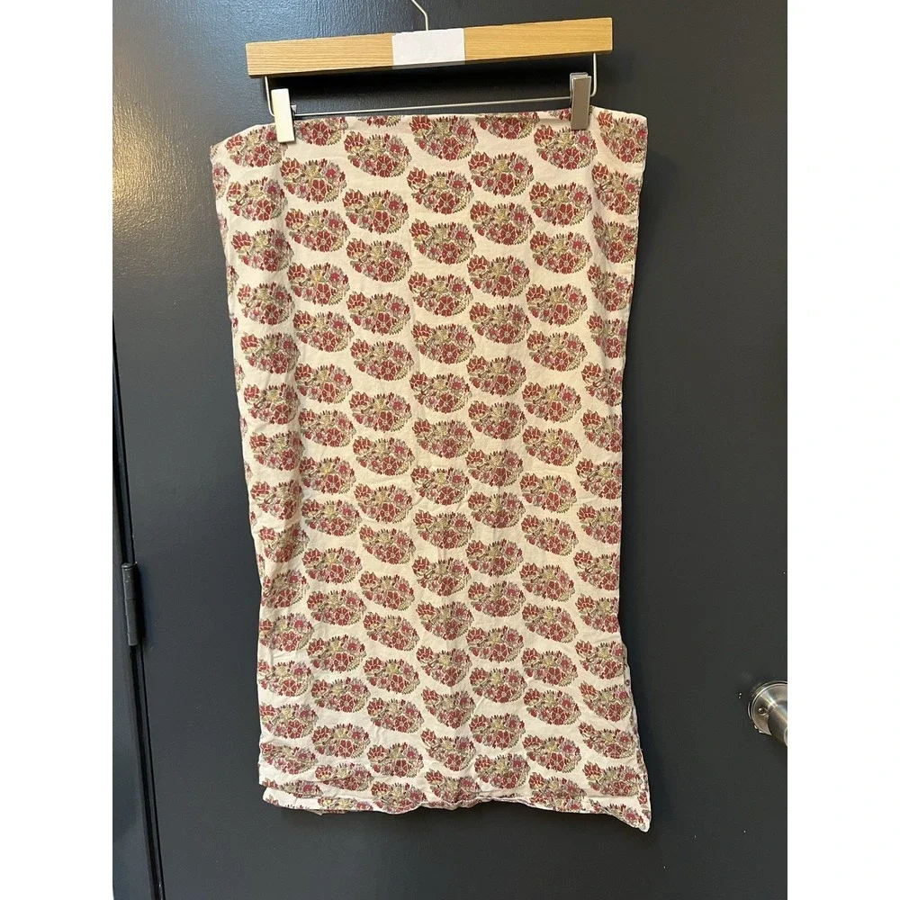 Pottery Barn Paisley Red Floral 2 Standard Pillowcases